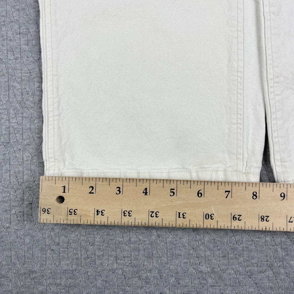 Abercrombie & Fitch Baggy Wide Leg Carpenter Jeans Women 28/25X25 Double Knee - Picture 6 of 10